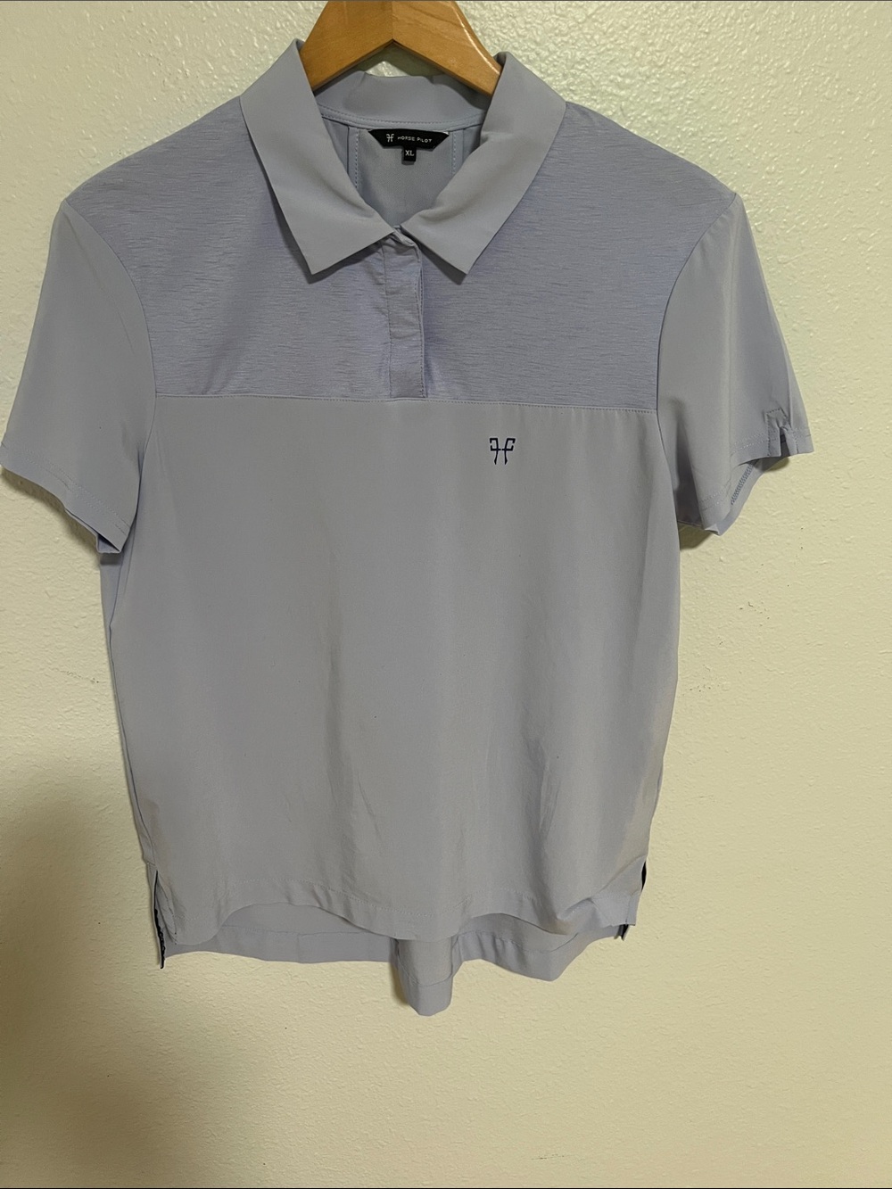Horse Pilot Ariia Purple Riding Polo Shirt Women's Breathable Mesh Top